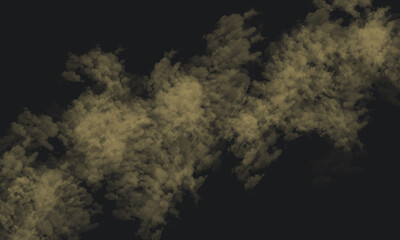 Abstract khaki blob with jagged edges on a black background creating a pixelated effect visible