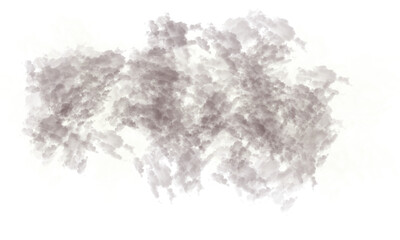 Abstract watercolor painting featuring a blend of white gray and brown tones on a black background