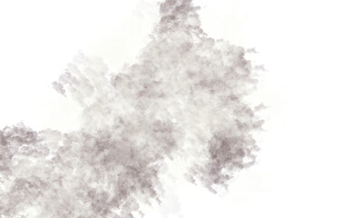 Abstract watercolor cloud with pink and green hues on a black background creating a soft effect