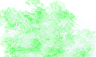 A soft green watercolor cloud effect with a gentle gradient on a white background creating a dreamy feel