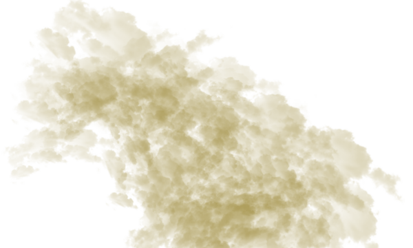 A tan abstract shape with jagged edges against a black background in a pixelated style