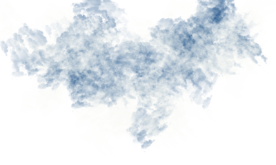 Abstract teal shape against a black background with pixelated edges and blurry details visible