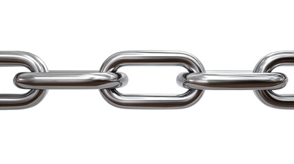 Obraz premium Steel chain links, highly detailed