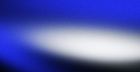 Light blue gradient background with grain noise and dark black backdrop, abstract glowing shape poster with dynamic copy space