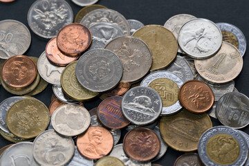 様々な国のコイン、硬貨