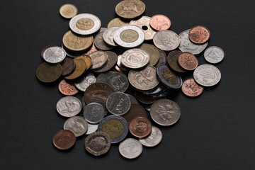 様々な国のコイン、硬貨