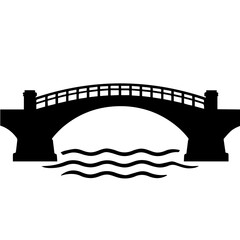 The Graceful Arch of a River Bridge