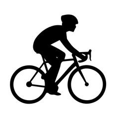 Obraz premium Cyclist Silhouette