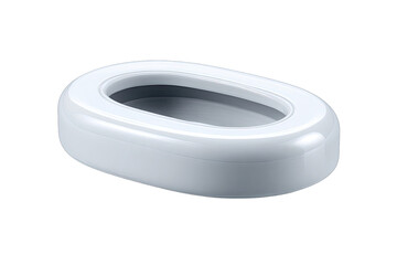 Light gray oval shallow dish