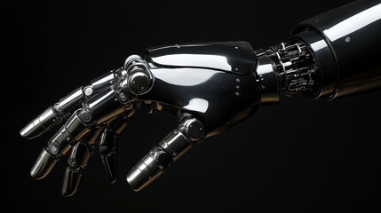 Futuristic Robotic Hand – Advanced Artificial Intelligence and Technology Concept