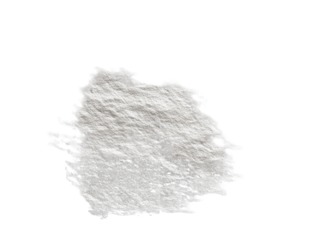 Abstract textured white blob against black