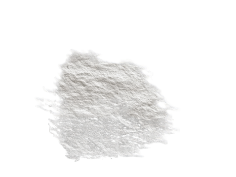 Abstract textured white blob against black