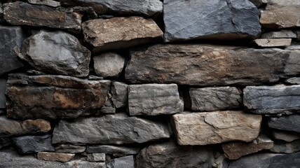 Raindrops on old stone wall texture. AI image