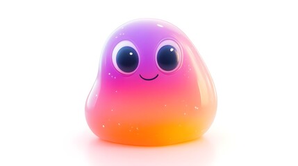 Fototapeta premium The slime is really cute. 