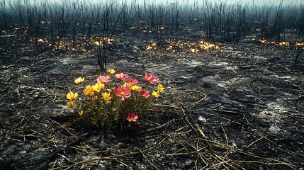 Obraz premium A symbolic canvas of life and labor, painted with emotions and thoughts.