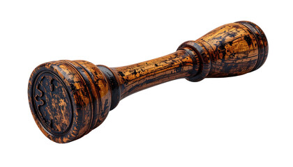 Ornate wooden stamp or seal