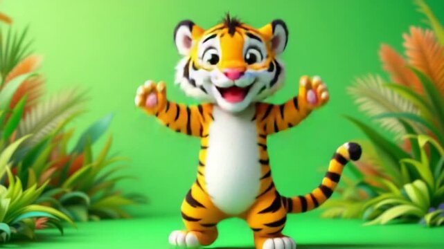 Cartoon tiger illustration