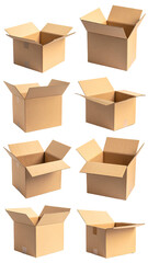 Boxes of various open angles