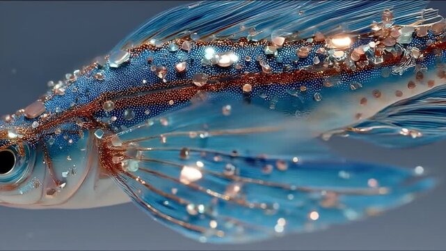 Fish underwater detailed closeup