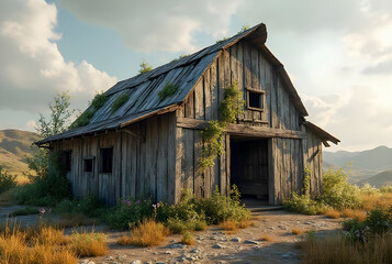 Obraz premium old abandoned barn