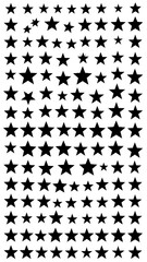 A completely black image with scattered specks of light