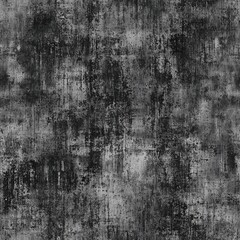 Obraz premium Seamless, dirty, and worn cement texture with a dark, grunge-like appearance. The surface features deep scuffs and stains, perfect for industrial, urban, or distressed backgrounds.