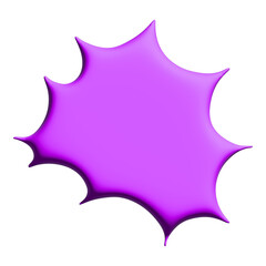 3d speech bubble Blank empty message box Textbox frame for banners, price tags, stickers, design