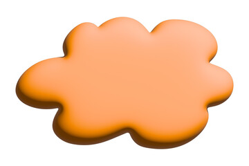 3d speech bubble Blank empty message box Textbox frame for banners, price tags, stickers, design