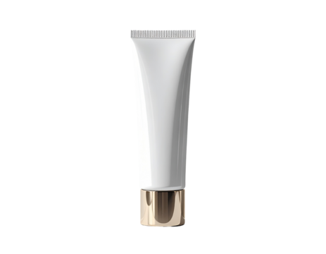 White tube cosmetic container