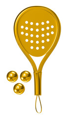 illustration of a padel racket