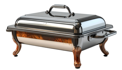 Elegant stainless steel chafing dish