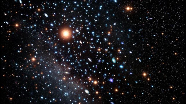 A visualization of the edge of the observable universe, where light fades into silence.