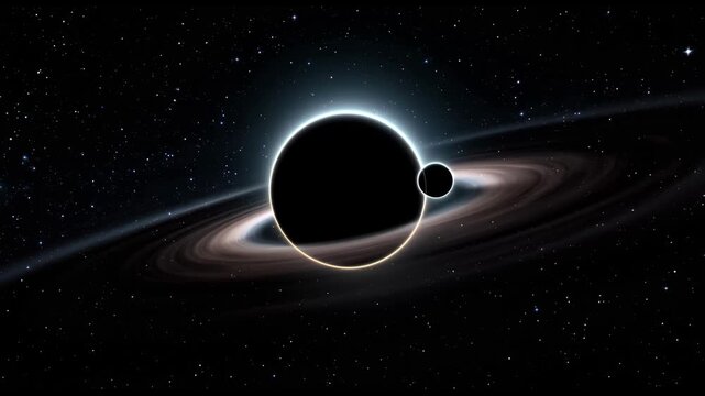 A dark matter halo bending light in a perfect gravitational lens.