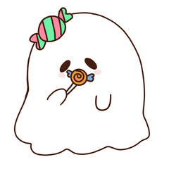 Cute ghost Halloween PNG
