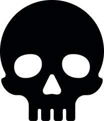 Dark skull icon vector graphic vector
