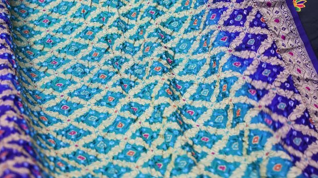 exquisite indian saree fabric highlighting texture and design