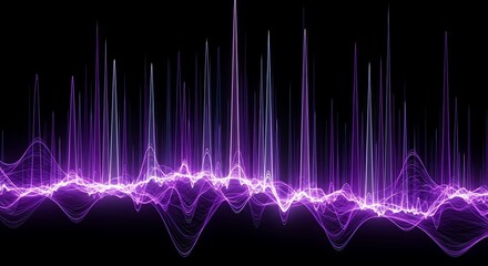 Abstract Sound Waves Visualisation.