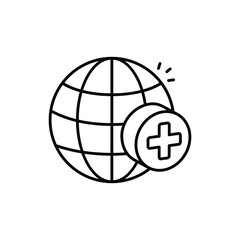 Global Aid Thin Line Vector Icon