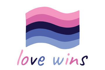 Colorful Omnisexual pride flag Happy pride day LGBTQ community Pride Month Vector hand drawn doodle for posters, stickers, logo, cards