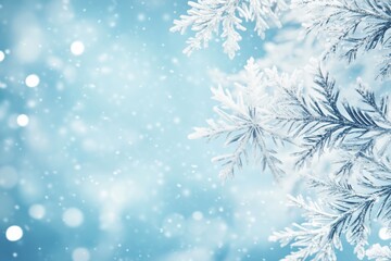 Snowflakes winter background cold season nature frozen ice illustration design