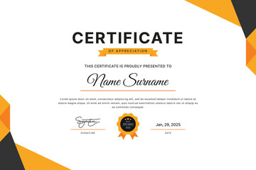 Certificate Template Design