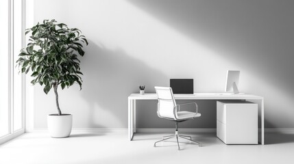 Modern workspace interior design