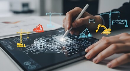 Innovative digital blueprint for construction projects using modern technology