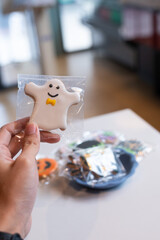 Halloween Cookie Assortment Spooky Treats in Transparent Packaging