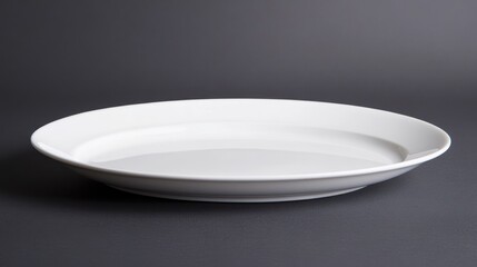 Empty oval serving dish