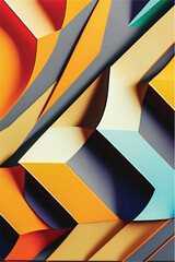 Multicolor geometric pattern Abstract psychedelic background. Vector illustration	