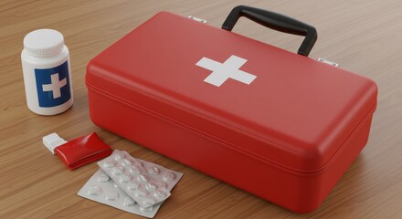 Well-stocked first aid kit, an indispensable asset for health and safety