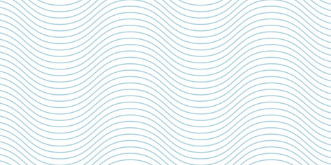 Seamless Wave Pattern, Hand drawn water sea vector background. Wavy beach print, curly grunge paint lines,