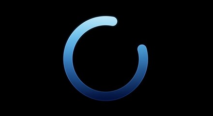 Simple Blue Loading Circle.