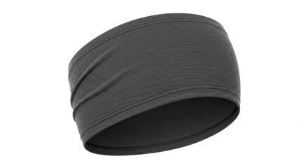 Close-up of a versatile gray headband for sports and active lifestyles